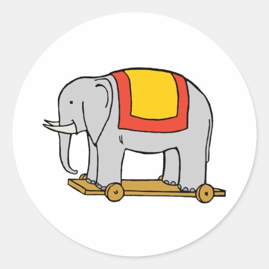 Speelgoed Elephant Art Sticker (Voorkant)