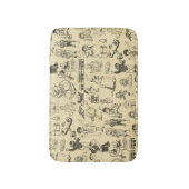  speelgoed en spelende kinderen patroon badmat (Voorkant Verticaal)