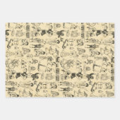  speelgoed en spelende kinderen patroon inpakpapier vel (Voorkant)