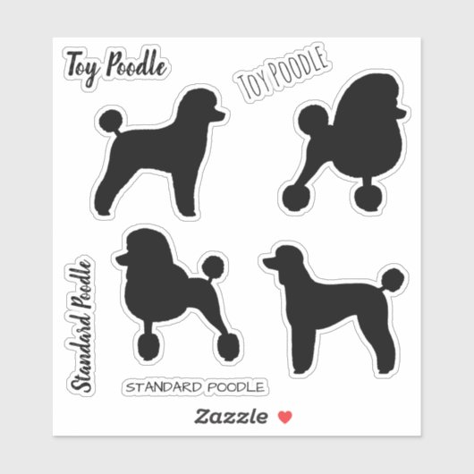 Speelgoed en standaard-Sticker Silhouettes Sticker (Vel)