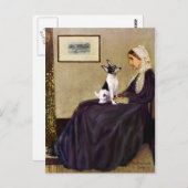 Speelgoed Fox Terrier, de moeder van Whistler Briefkaart (Voorkant / Achterkant)