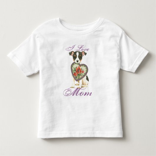 Speelgoed Fox Terrier Heart mama Kinder Shirts (Voorkant)