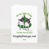 Speelgoed Fox Terrier-kerstcadeautjes Feestdagen Kaart (Achterkant)