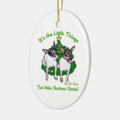 Speelgoed Fox Terrier-kerstcadeautjes Keramisch Ornament (Links)