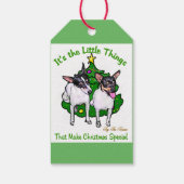 Speelgoed Fox Terrier Kerstmis Cadeaulabel (Achterkant)