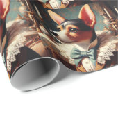  Speelgoed Fox Terrier schilderij Cadeaupapier (Rol Hoek)