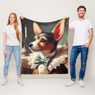 Speelgoed Fox Terrier schilderij Fleece Deken