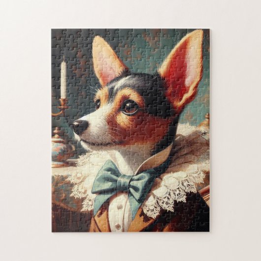 Speelgoed Fox Terrier schilderij Legpuzzel (Verticaal)