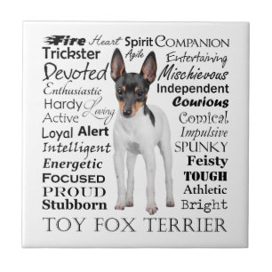 Speelgoed Fox Terrier Traits Tile Tegeltje