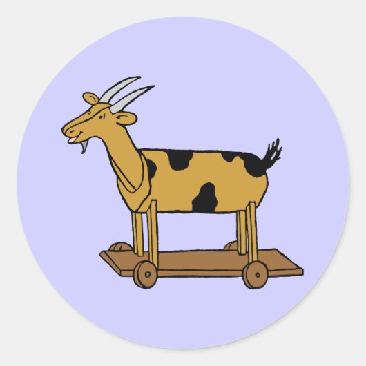 Speelgoed Geiten kunst Sticker (Voorkant)