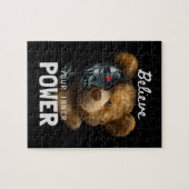 speelgoed-halfrobot van beer. legpuzzel (Horizontaal)