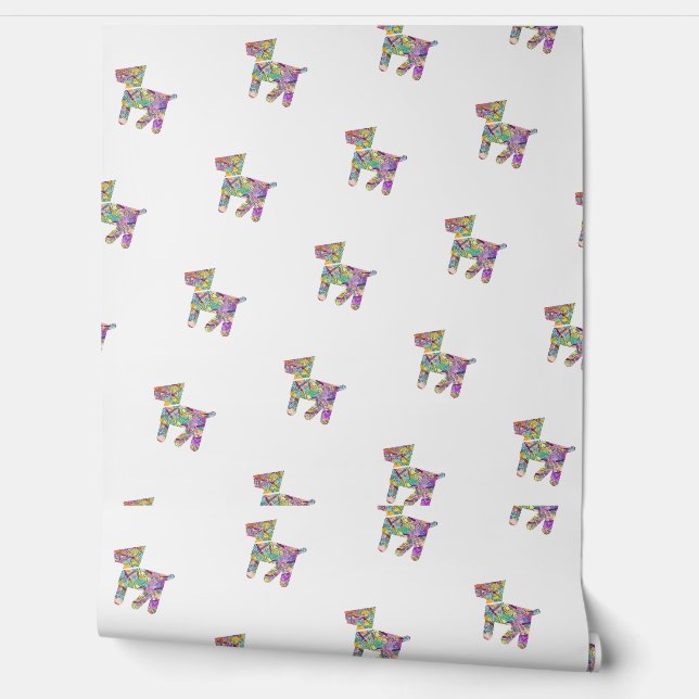 Speelgoed Hond Wit Behang (Afrollen)