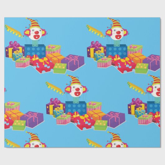 Speelgoed in een doos verpakt papier (Vlak)