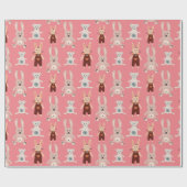 Speelgoed kinderen roze Teddy Bear Cadeaupapier (Vlak)