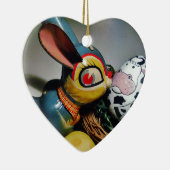 Speelgoed Konijn en koe-ei Keramisch Ornament (Rechts)