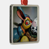 Speelgoed Konijn en koe-ei Metalen Ornament (Rechts)