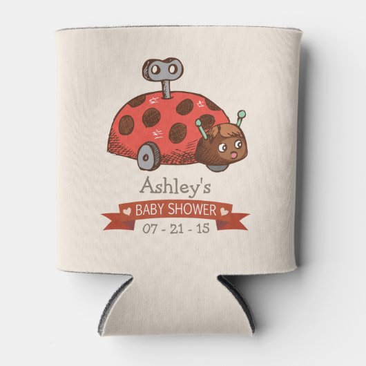 Speelgoed lieveheersbeestje Baby shower Blikjeskoeler (Voorkant)