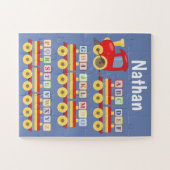 Speelgoed met alfabetsloten legpuzzel (Horizontaal)