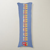 Speelgoed met alfabetsloten  lichaamskussen (Voorkant Verticaal)