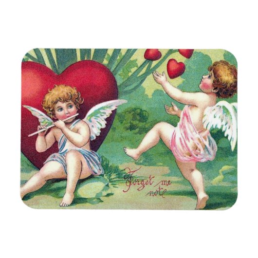 Speelgoed met cupids Retro Cute  Valentijn Hearts Magneet (Horizontaal)
