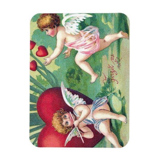 Speelgoed met cupids Retro Cute  Valentijn Hearts Magneet (Verticaal)
