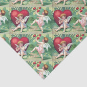 Speelgoed met cupids Retro Cute  Valentijn Hearts Tissuepapier (Detail)