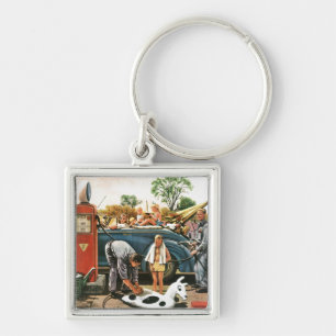 Speelgoed opvliegend strand sleutelhanger