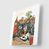 Speelgoed opvliegend strand vierkante klok (Hoek)