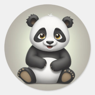 Speelgoed Panda Ronde Sticker