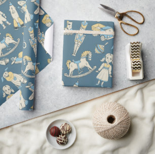  Speelgoed Patroonblauw/Geel ID783 Cadeaupapier