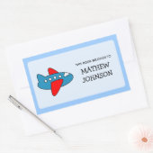 Speelgoed Plane Book Label stickers | Schoolmateri (Envelop)