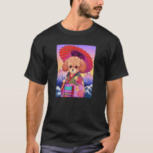 Speelgoed Poedel Kimono Funny Dog Geisha T-shirt