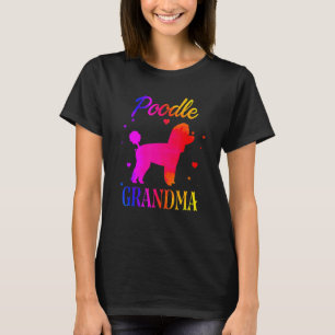 Speelgoed Poedel Oma Kleurrijke Leuke Hond Moeder T-shirt