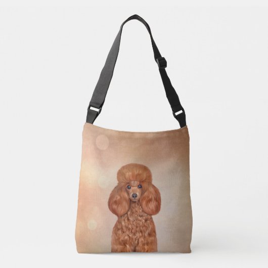 Speelgoed poedel tekenen crossbody tas (Voorkant)