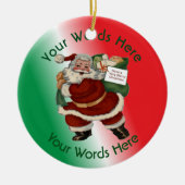 Speelgoed Policeman Aangepast kerstversiering Keramisch Ornament (Voorkant)