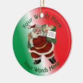 Speelgoed Policeman Aangepast kerstversiering Keramisch Ornament (Links)