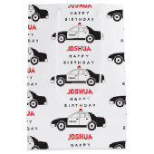 Speelgoed Politieauto Aangepaste naam Kinderen van Medium Cadeauzakje (Achterkant)