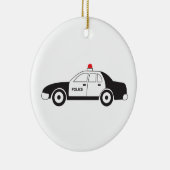 Speelgoed politieauto keramisch ornament (Rechts)