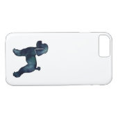 Speelgoed Poodle Black Waterverf Silhouette Case-Mate iPhone Case (Achterkant (Horizontaal))