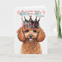 Speelgoed Poodle Dog Queen voor een Dag Funny Birt