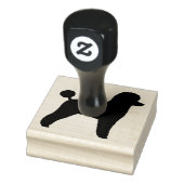 Speelgoed Poodle Hondenras Silhouette Rubberstempel (Stempel)