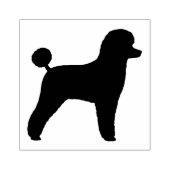 Speelgoed Poodle Hondenras Silhouette Rubberstempel (Afrduk)