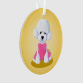 Speelgoed Poodle KiniArt Ornament (voorkant)