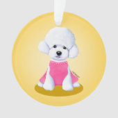 Speelgoed Poodle KiniArt Ornament (voorkant)
