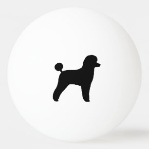 Speelgoed Poodle Silhouette Pingpongballen