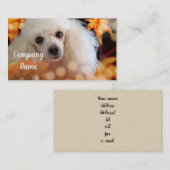 Speelgoed Poodle Visitekaartjes (Voorkant / Achterkant)