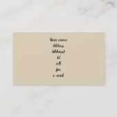 Speelgoed Poodle Visitekaartjes (Achterkant)