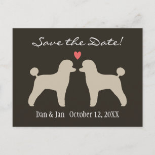 Speelgoed Poodles Bruiloft Save the Date Aankondigingskaart