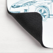 Speelgoed Prius Gen3 2010+ Muismat (Hoek)