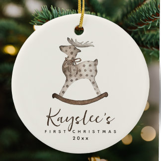 Speelgoed Rendier Baby Eerste Kerst Keramisch Orna Ornament